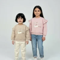 بلوز دخترانه/ بلوز دو قلب دخترانه