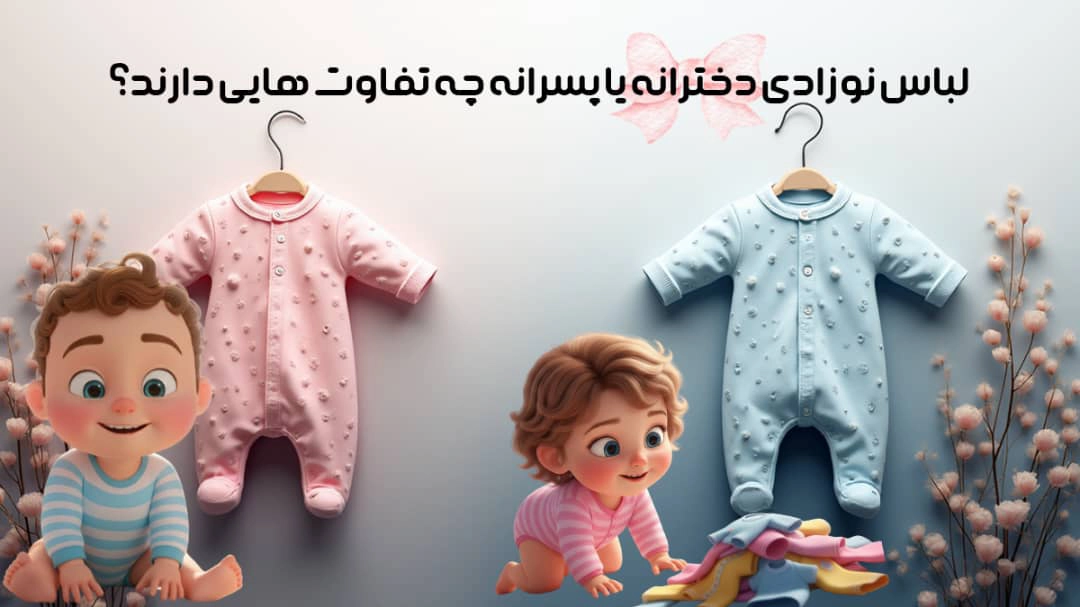 تفاوت لباس نوزادی دخترانه و پسرانه