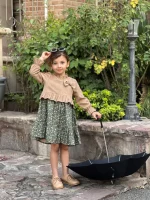 پیراهن مخمل کبریتی نووا - تصویر 4