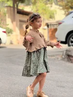 پیراهن مخمل کبریتی نووا - تصویر 6