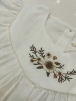 پیراهن دخترانه/پیراهنF۶۶۶یقه گل