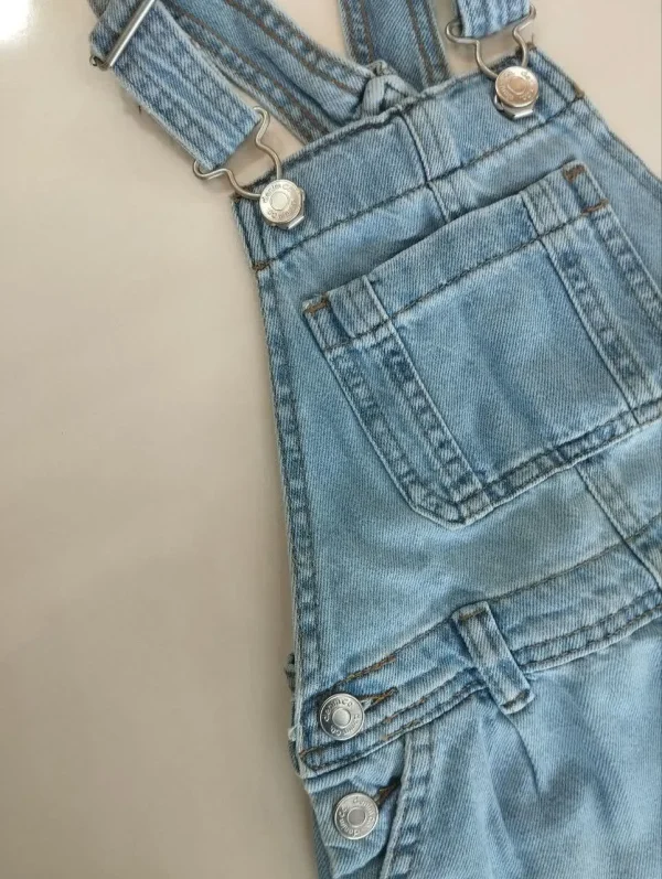 پیشبندی جین روشن مام ZARA/پیشبندی جین دخترانه