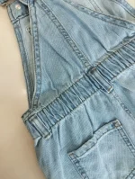 پیشبندی جین روشن مام ZARA/پیشبندی جین دخترانه