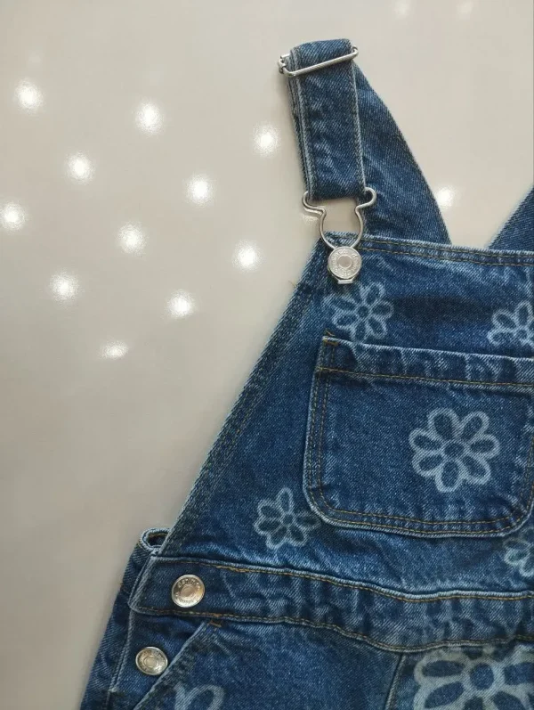 پیشبندی جین گلدار PRIMARK/پیشبندی دخترانه
