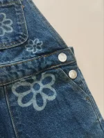 پیشبندی جین گلدار PRIMARK/پیشبندی دخترانه