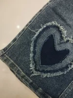 دامن جين چاک دار