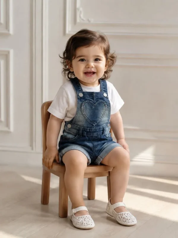 رامپر جین H&M قلب