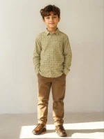شومیز ZARA چهارخانه /شومیز پسرانه اورژینال